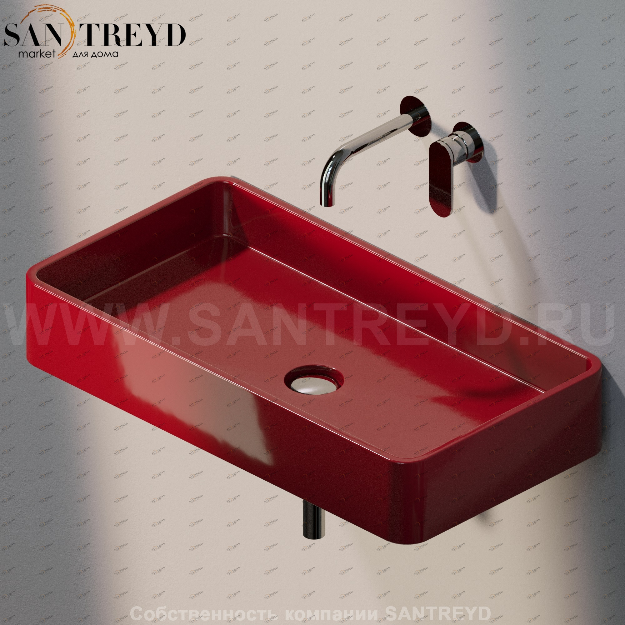 MWL753011 Подвесная раковина настенная прямоугольная Ceramica Flaminia Miniwash