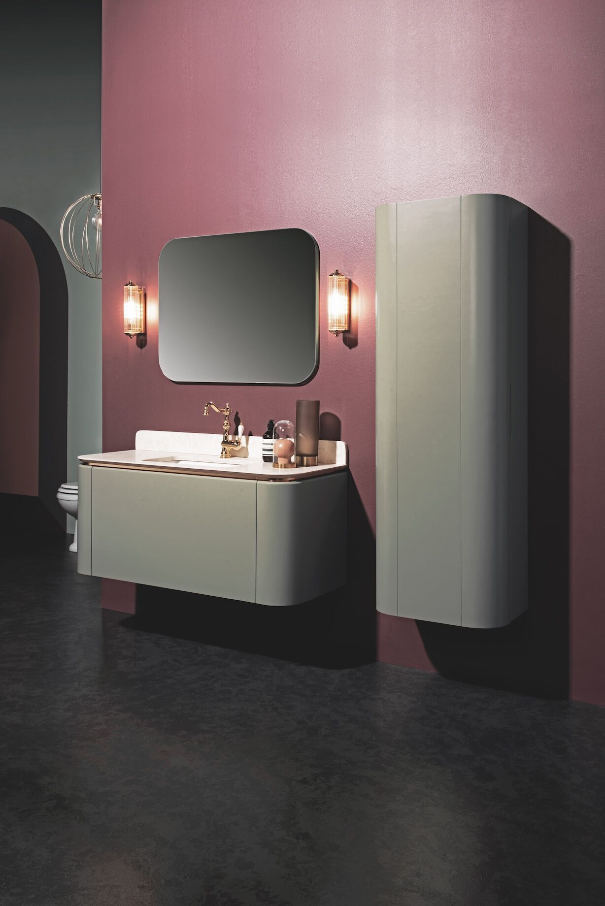 Напольная раковина с ящиком и дверцами Gaia Mobili Contemporary ARCH-00084154 - Вид №2