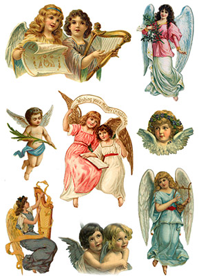 00822 Декупажная карта 21 x 29.7 см СК "Ангельские голоса" Чип-Арт 