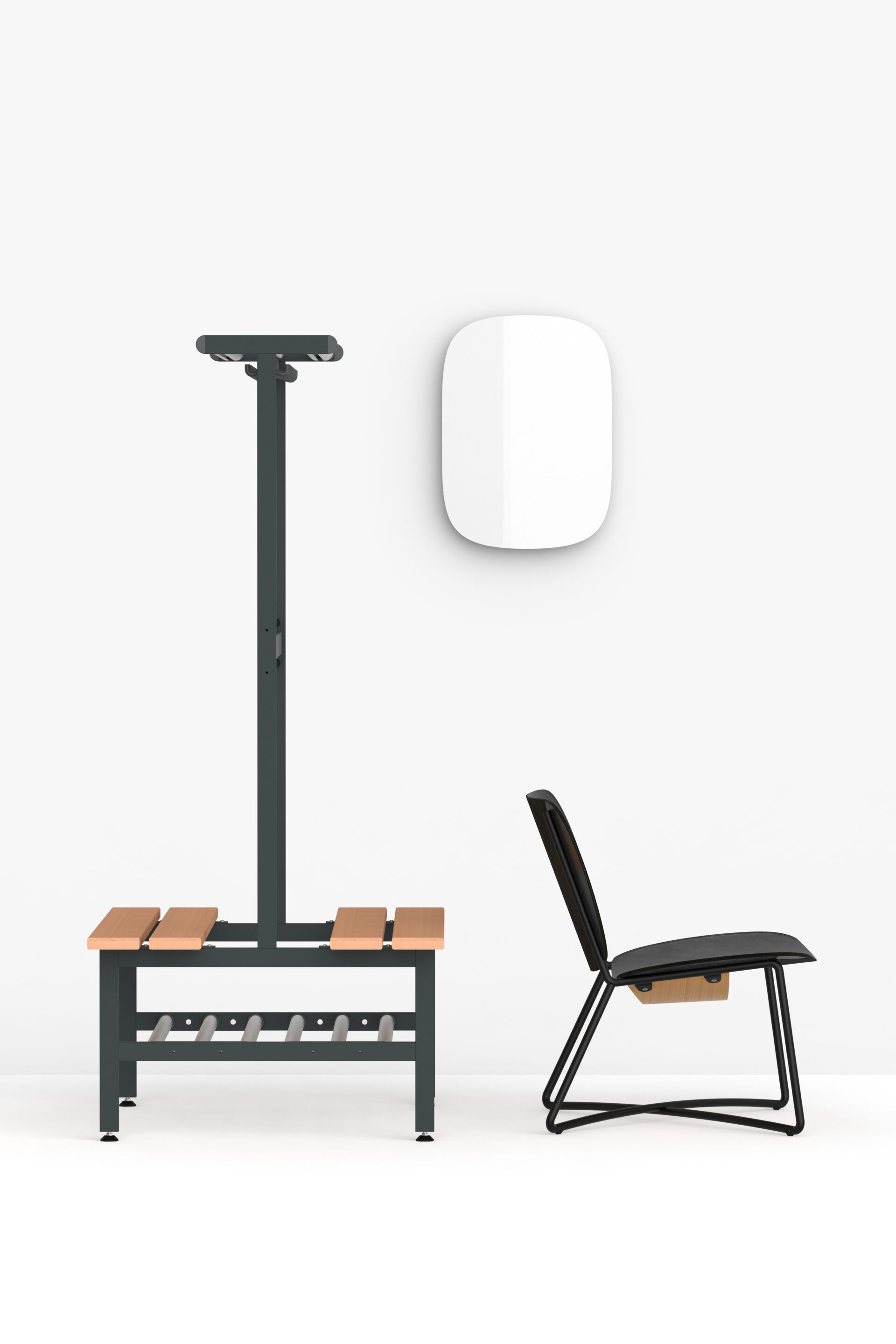 Настенное стеклянное зеркало FUNCTIONALS слайд ARCH-00054192 - Вид №19