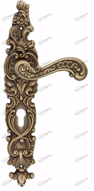 LINEA CALI' Латунная ручка на тарелке в стиле барокко Barocco sun-id-1377190