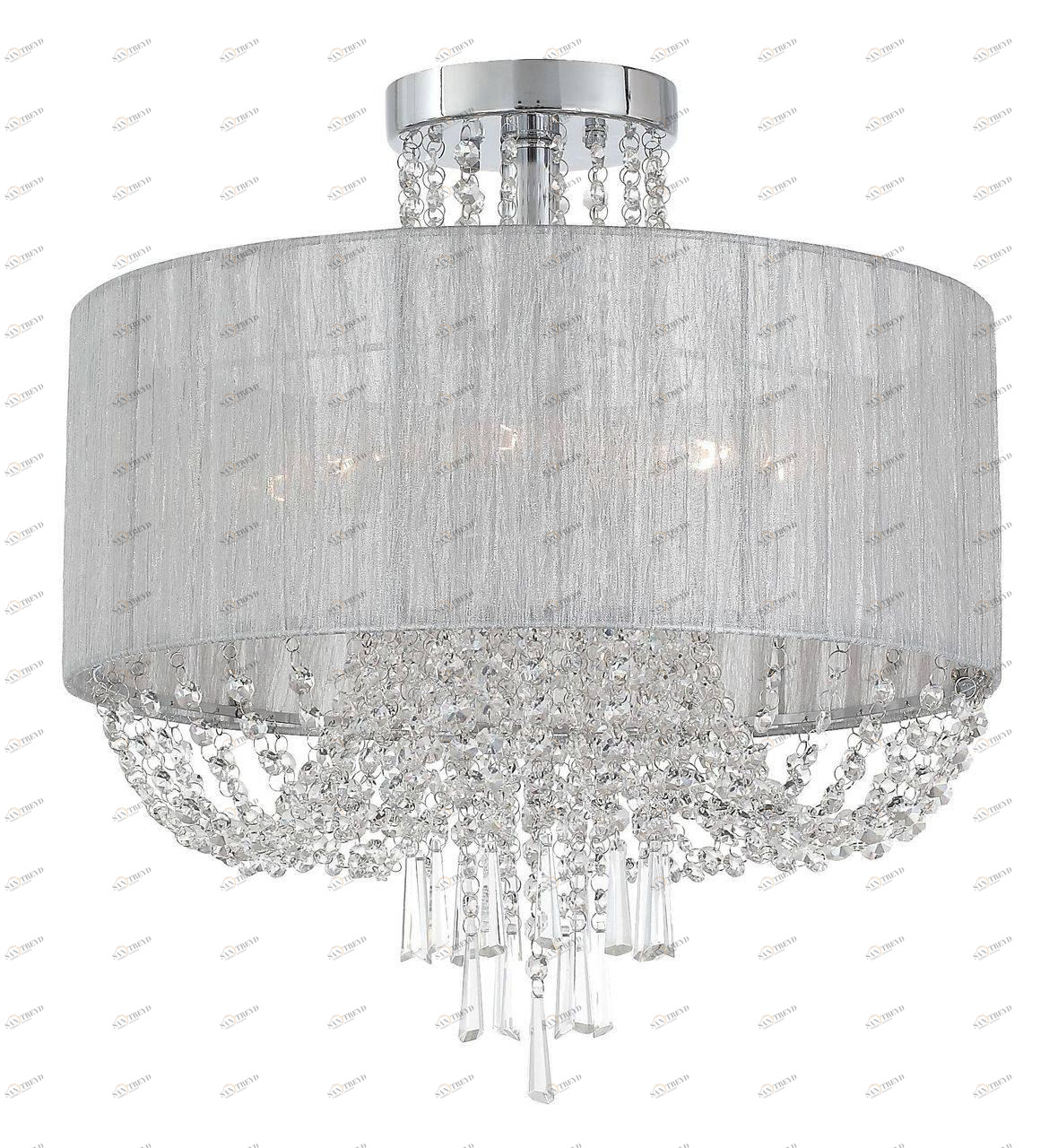 Потолочная люстра ST Luce Representa SL892.102.08 ST LUCE ДИЗАЙНЕРСКИЕ, REPRESENTA, ДВУХЪЯРУСНЫЕ 058453 Серебро 