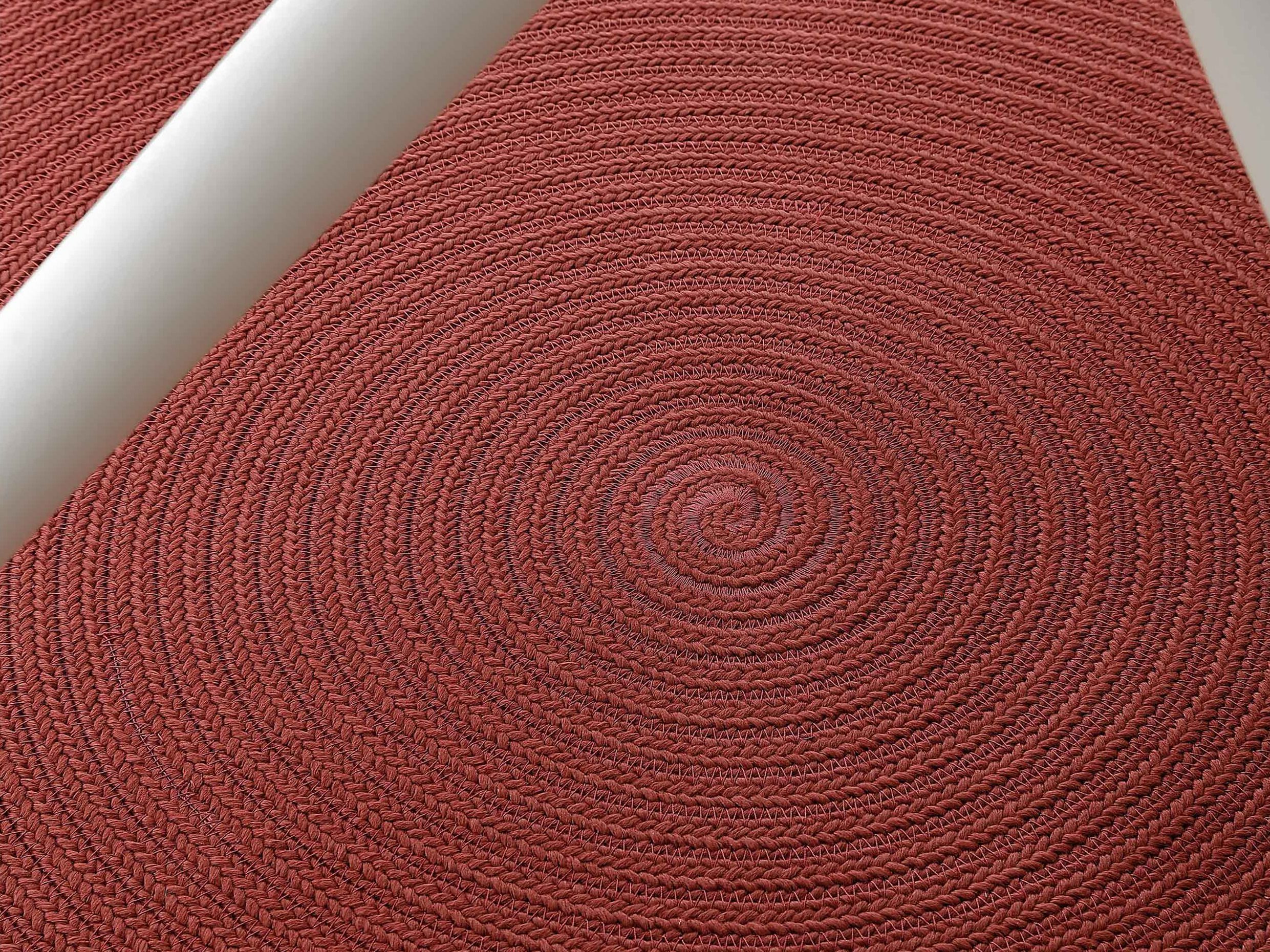 Olyna®100% плетеный двусторонний круглый напольный коврик Nodo Italia VULCANO ARCH-00023317 - Вид №9