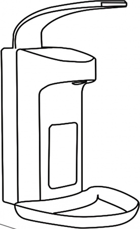 1402.169 Локтевой дозатор универсальный для жидкого мыла и дез растворов 1000 мл пластиковый 8193 PUFF  - Вид №8