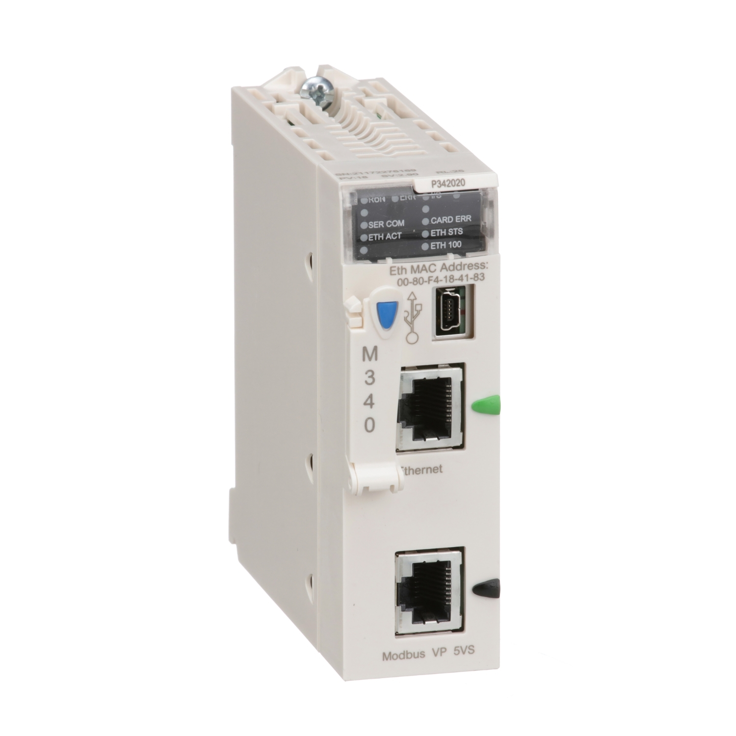 BMXP342020 ПРОЦЕССОР 340-20, MODBUS, ETHERNET Schneider Electric Платформа автоматизации Modicon M340 
