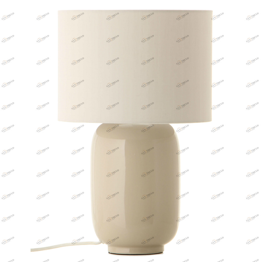 Лампа настольная серо-коричневая 28 см Cadiz 2545_33011 FRANDSEN  00-3880834 Серый 