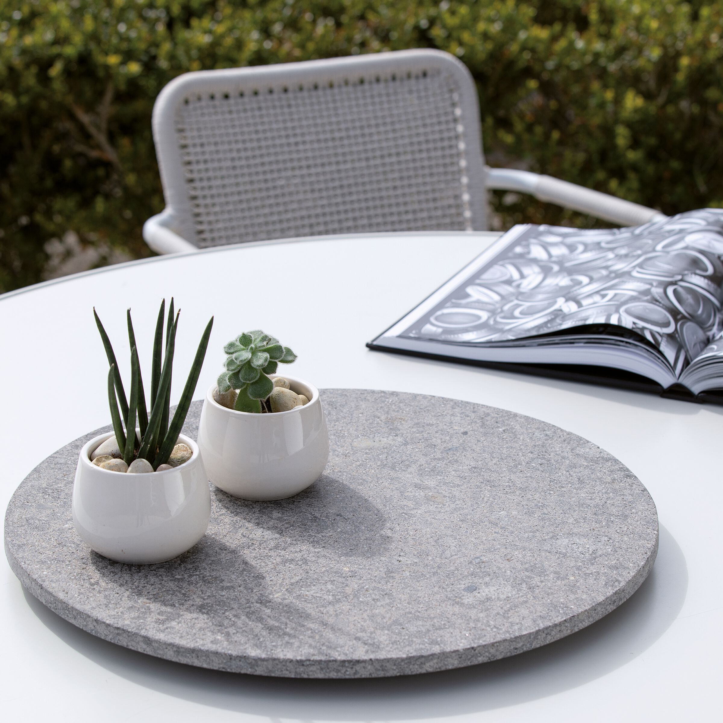 Круглый стол для сада в пеперино VELTHA® Naturam ARCH-00081871 - Вид №5