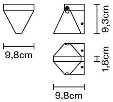 Fabbian Настенный светильник Crystal led Tripla sun-id-1487115 - Вид №5