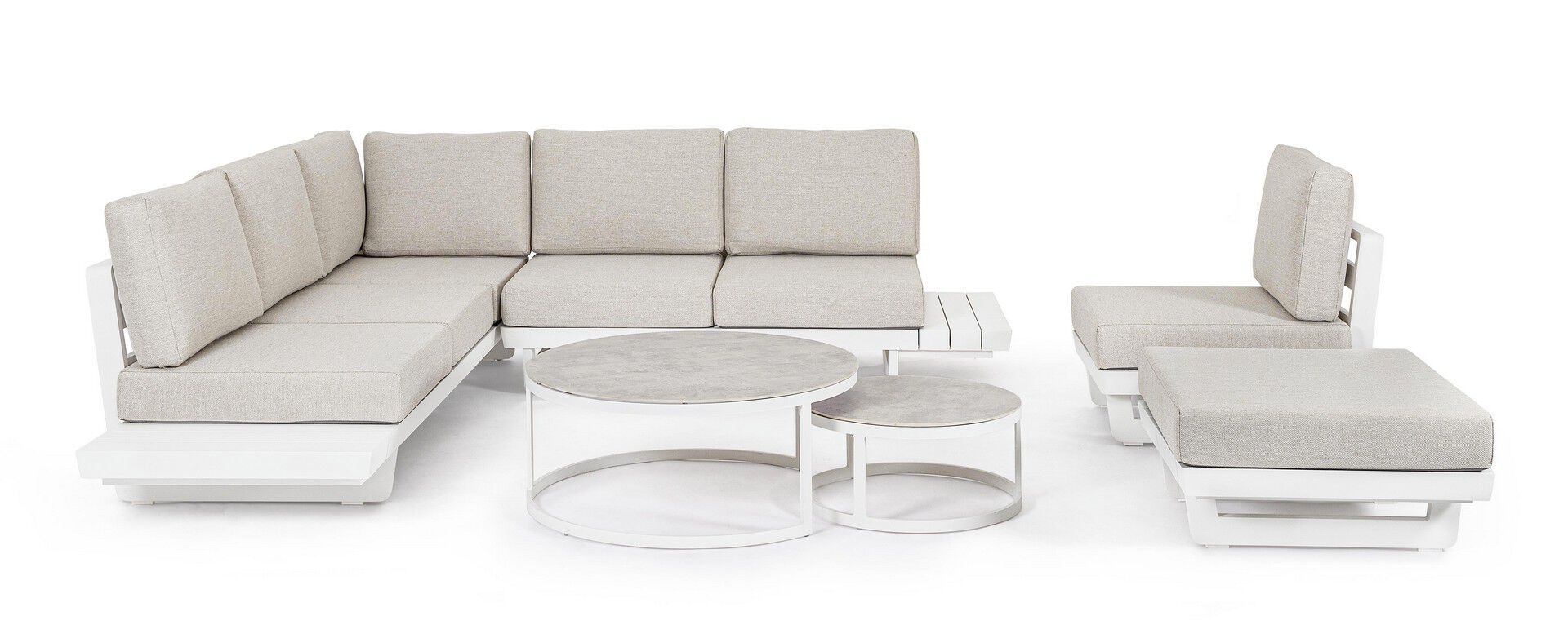 Угловой садовый диван из ткани BIZZOTTO Infinity ARCH-00091397 - Вид №7