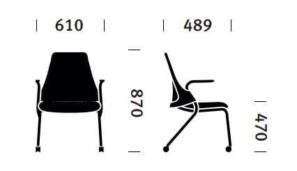 Стул с подлокотниками Herman Miller Sayl ARCH-00125998 - Вид №4