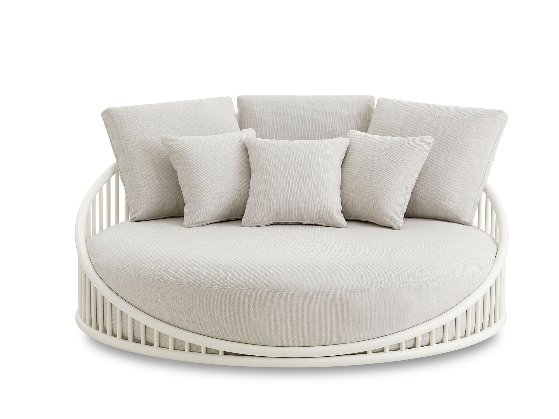 Круглая Садовая кровать из ткани и алюминия EXPORMIM Cask ARCH-00120133 - Вид №1