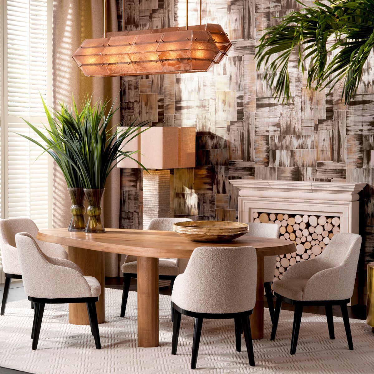 Тканевый стул с подлокотниками Eichholtz COSTA ARCH-00138458 - Вид №1