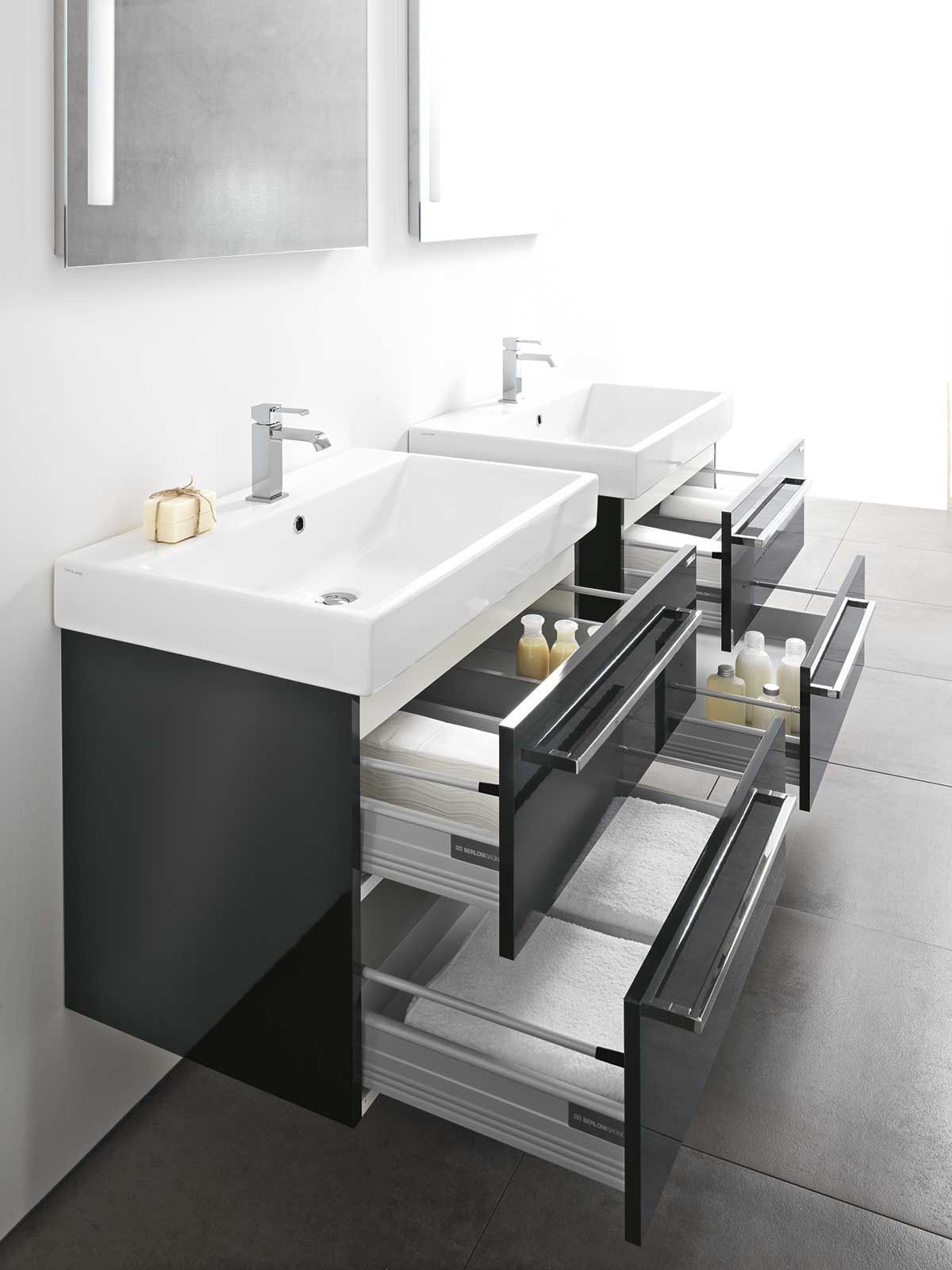 JUST2 Комплект мебели cm 75+75 Berloni Bagno 43263 - Вид №3
