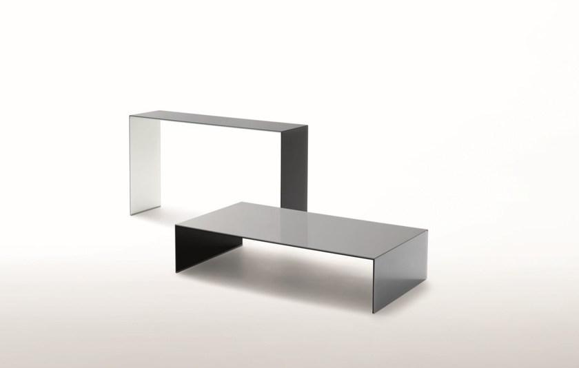Glas Italia Низкий прямоугольный журнальный столик из хрусталя Sio2 bridge sun-id-1465529 - Вид №1