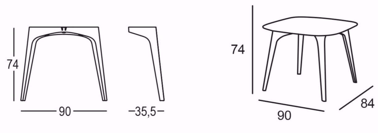 Plust Квадратный стол в hpl Planet sun-id-1407502 - Вид №52