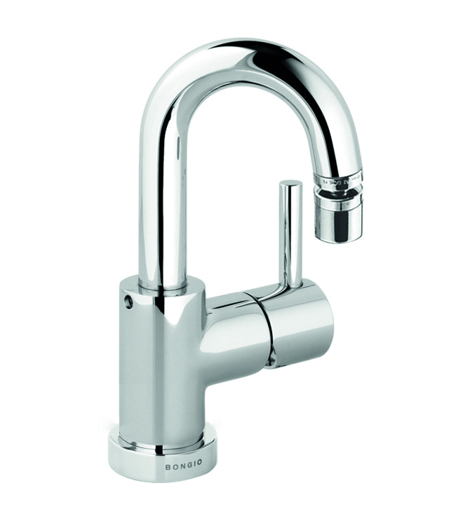 32582 / PR Смеситель для биде с поворотным изливом и сливом clic-clac. Bongio T Mix / T Leva Laterale 32582/PR