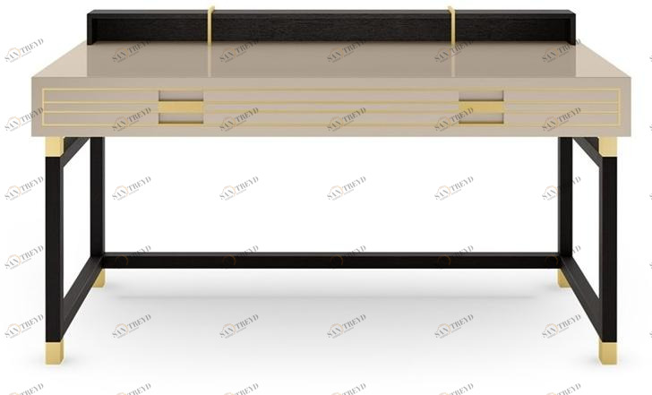 FRATO Прямоугольный письменный стол из массива дерева с ящиками Edinburgh Ffu120009aaf 