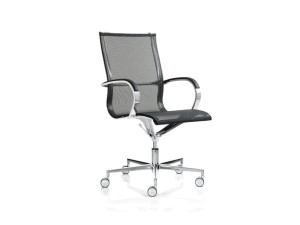 Сетчатое вращающееся офисное кресло с колесами