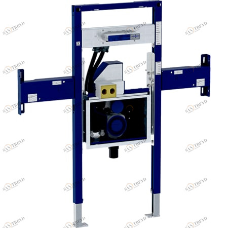 GEBERIT 111.092.00.1 Инсталляция Geberit Duofix для раковины Geberit ONE и встраиваемого в стену смесителя Geberit ONE, на высоту рамы, с внутристенным поворотным сифоном, с внутристенным Clou 