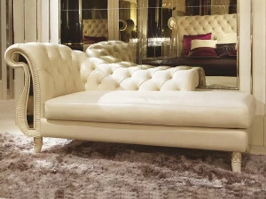 Turri Стеганая кушетка с кожаной обивкой Couture