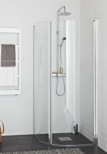 1450712 Душ Угол Оригинальный Круглый 80X80 Хром Прозрачное Стекло Hafa Прозрачный