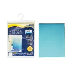 Штора для ванны Bath Plus Rosy Dawn, 180x180 см, полиэстер, цвет голубой