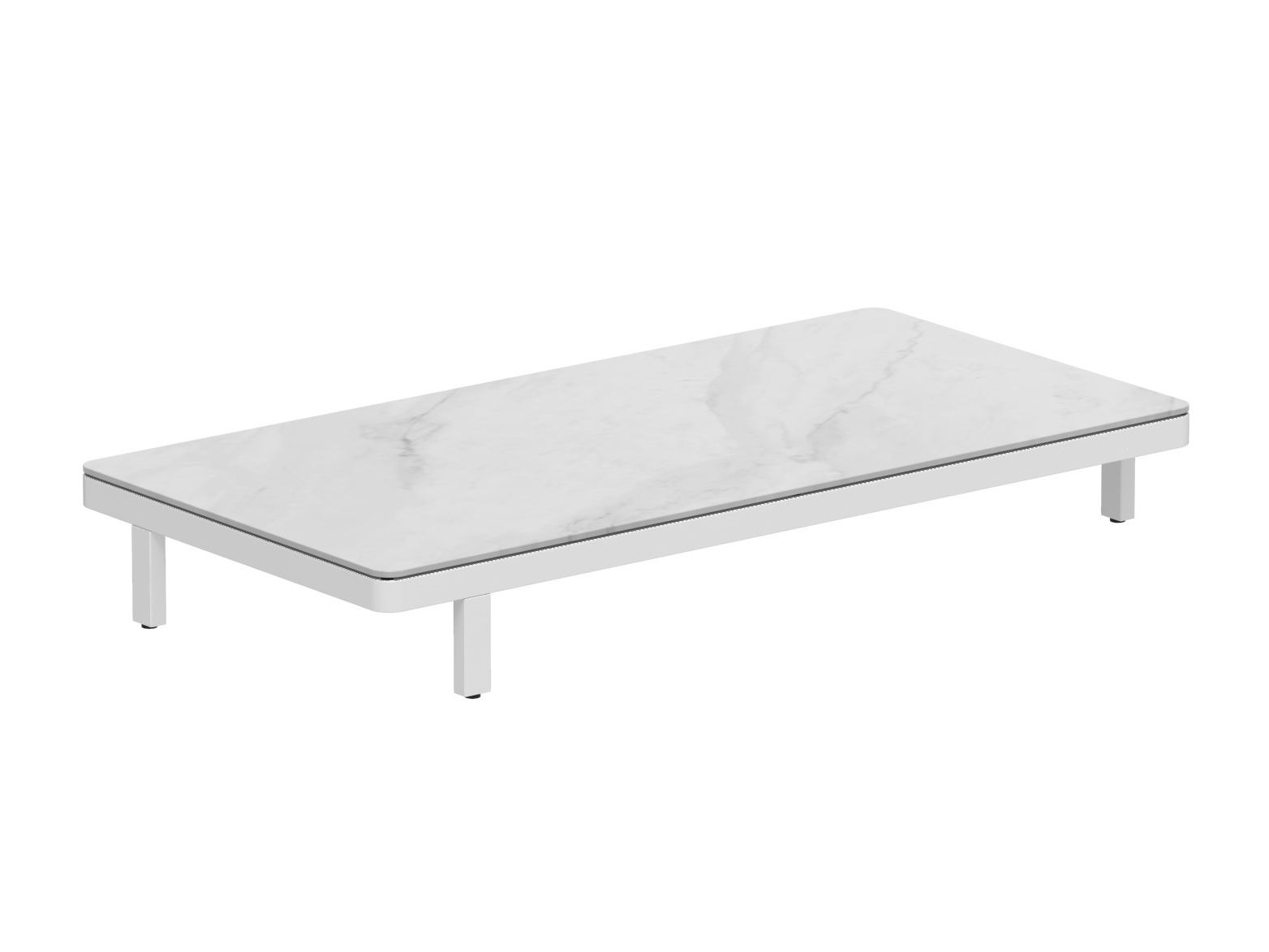 Алюминиевый прямоугольный низкий садовый столик с порошковым покрытием Royal Botania Alura Lounge ARCH-00037854 - Вид №3