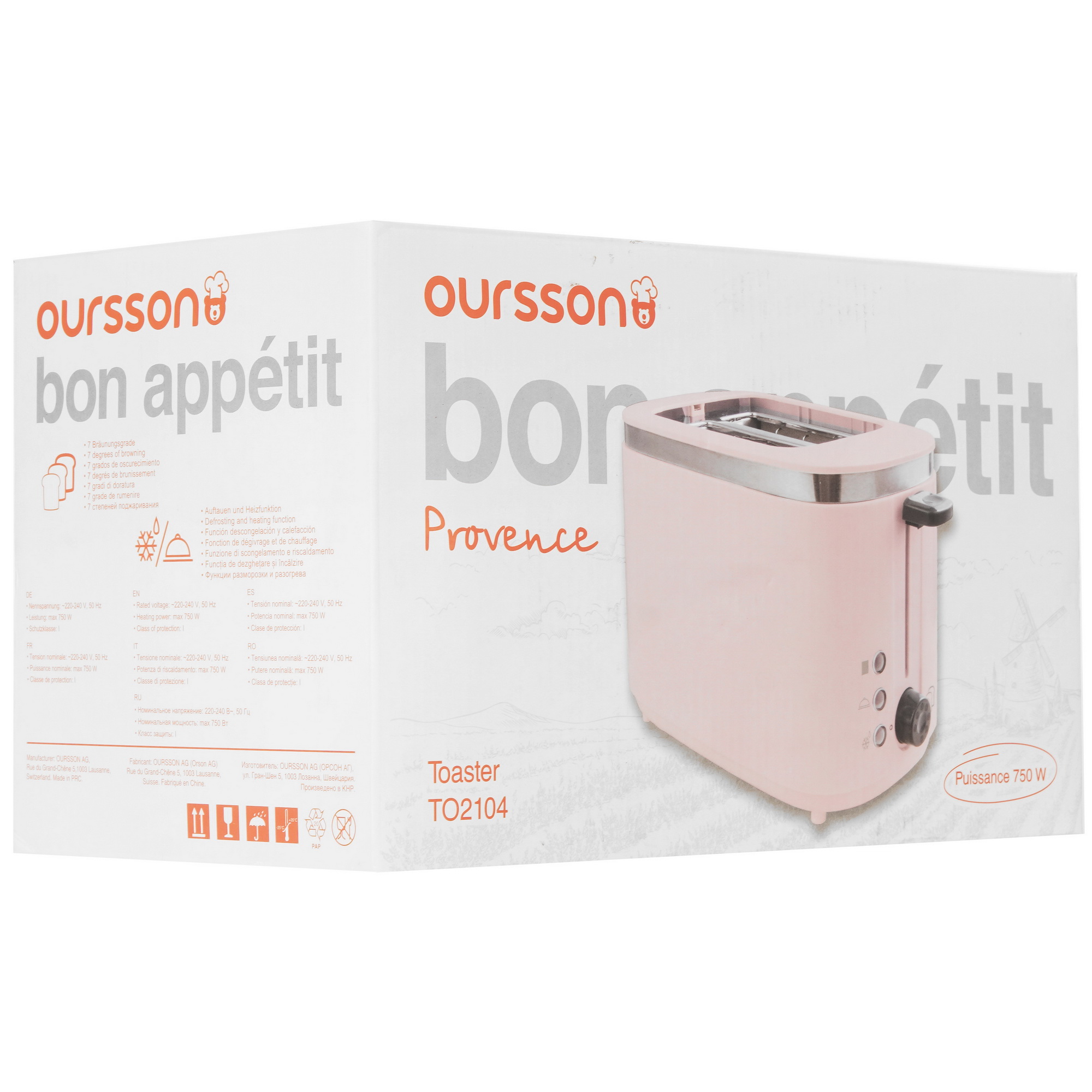 5368914 Тостер Oursson TO2104/PC бежевый STDN-0138507 - Вид №8