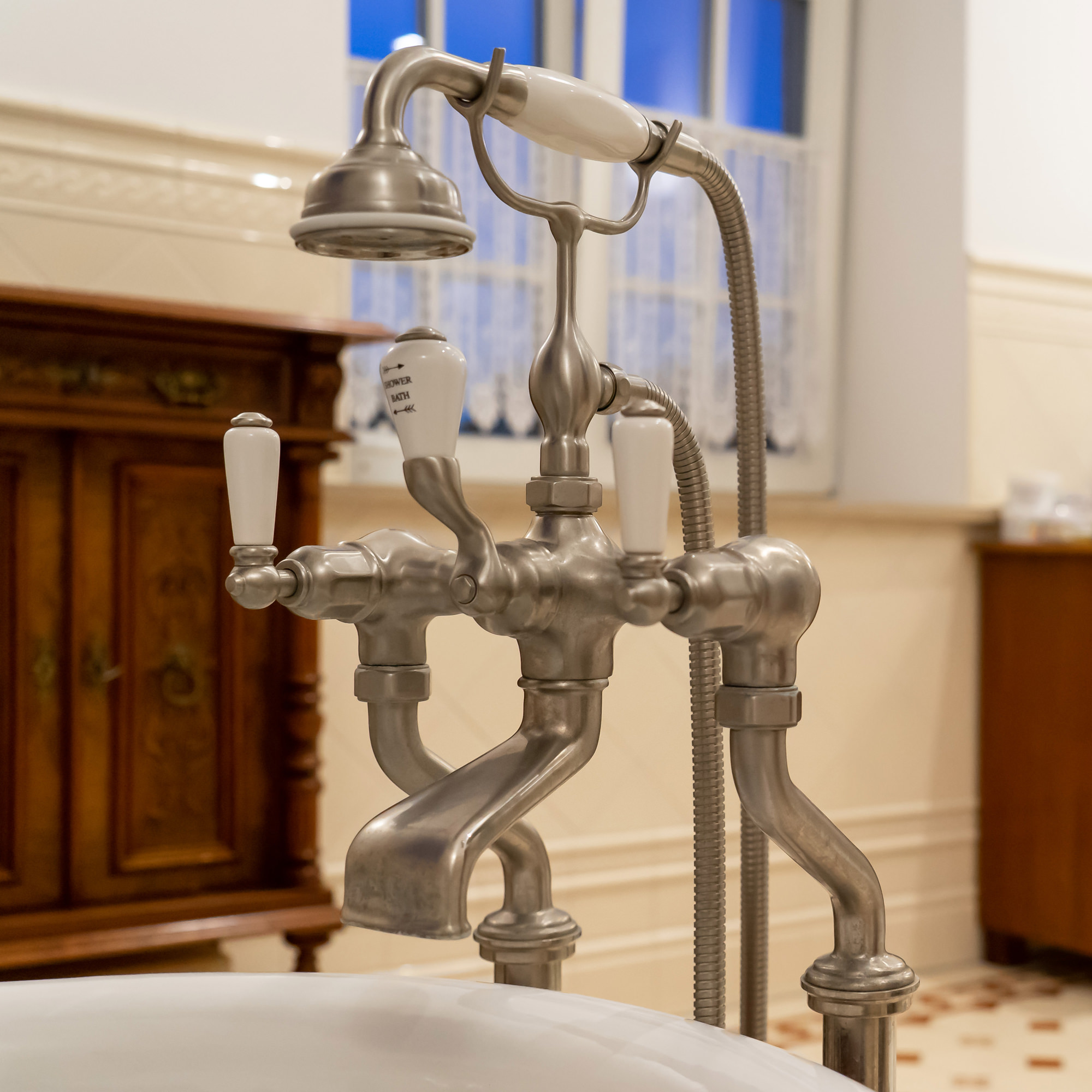 Traditional bathrooms РЫЧАГ 3/4 "смеситель для ванны и душа Pr3500/1/nk  - Вид №1