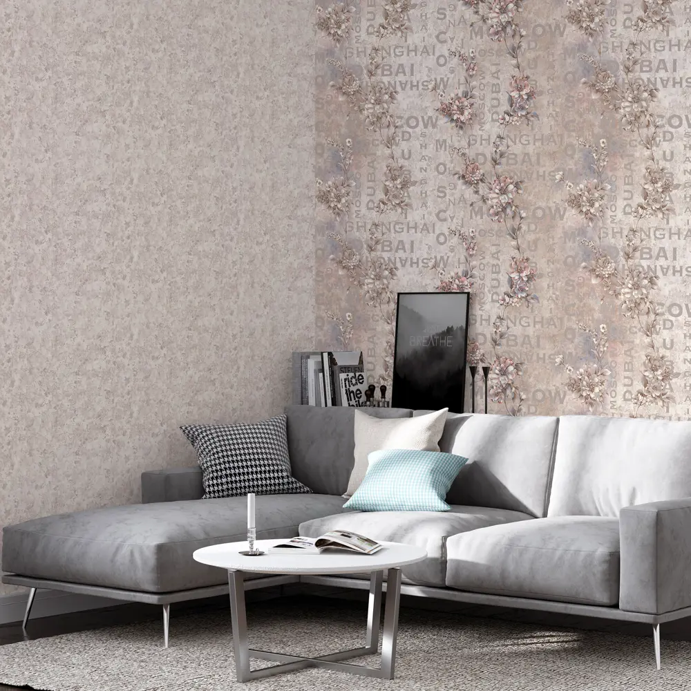 Обои флизелиновые Palitra Family Romantis бежевые 1.06 м FM71682-24 STLM-2170386 - Вид №3