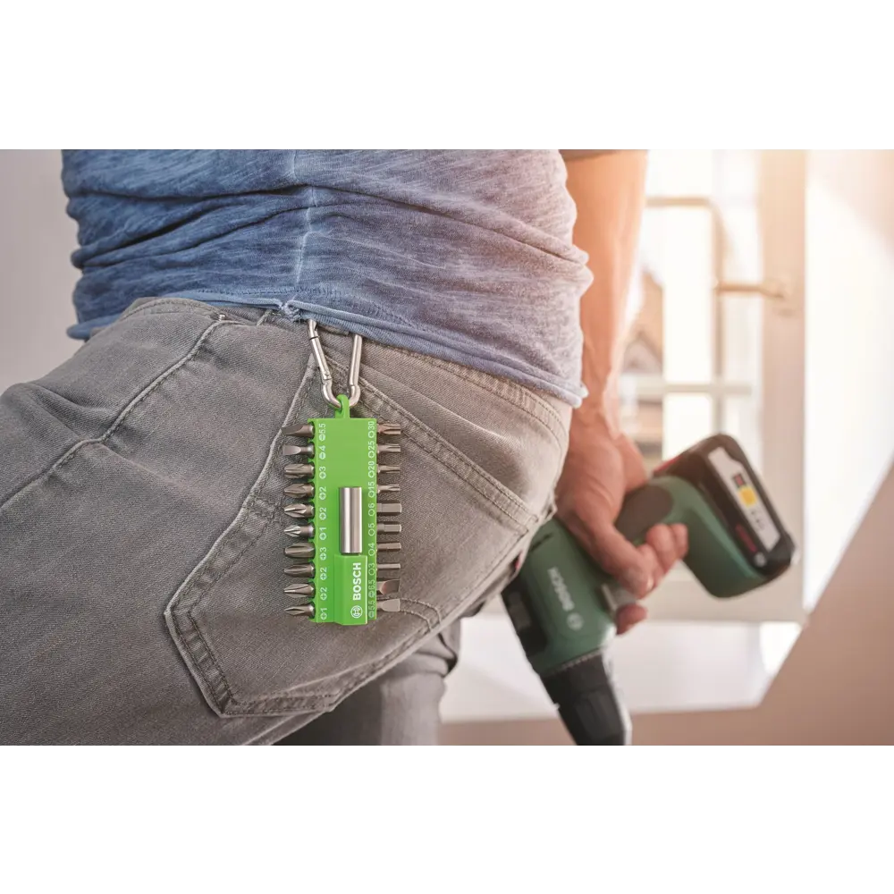 Набор бит Bosch 2607002823 с держателем и карабином, 20 шт. 82672214 STLM-2176843 BOSCH PROFESSIONAL  - Вид №4