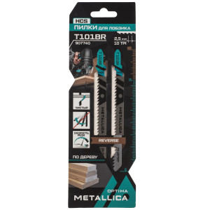 Пилки для лобзика METALLICA Optima T101BR 9193990
