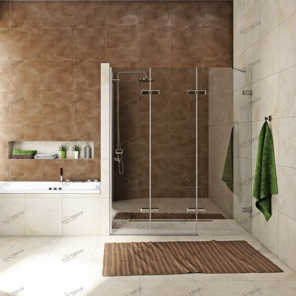 Душевая дверь в нишу 110x200 GK-863D стекло прозрачное 6 мм GUTEWETTER TREND DOOR 110X200GK863D