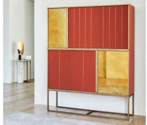 Meridiani Буфет из лакированной древесины с распашными дверцами Edition shine