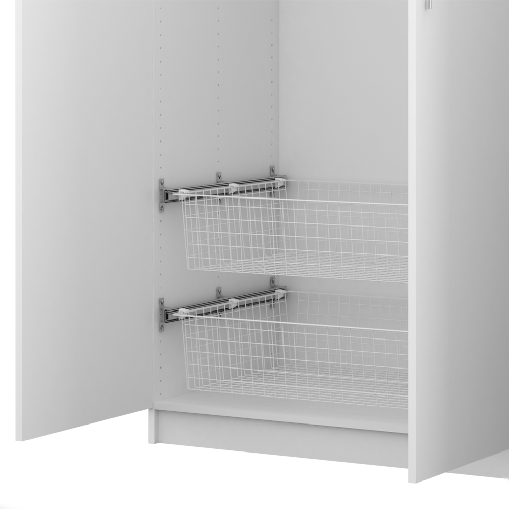 Проволочная корзина , 893х555х185 мм, белый LJPS0612 Public Steel Россия  - Вид №3