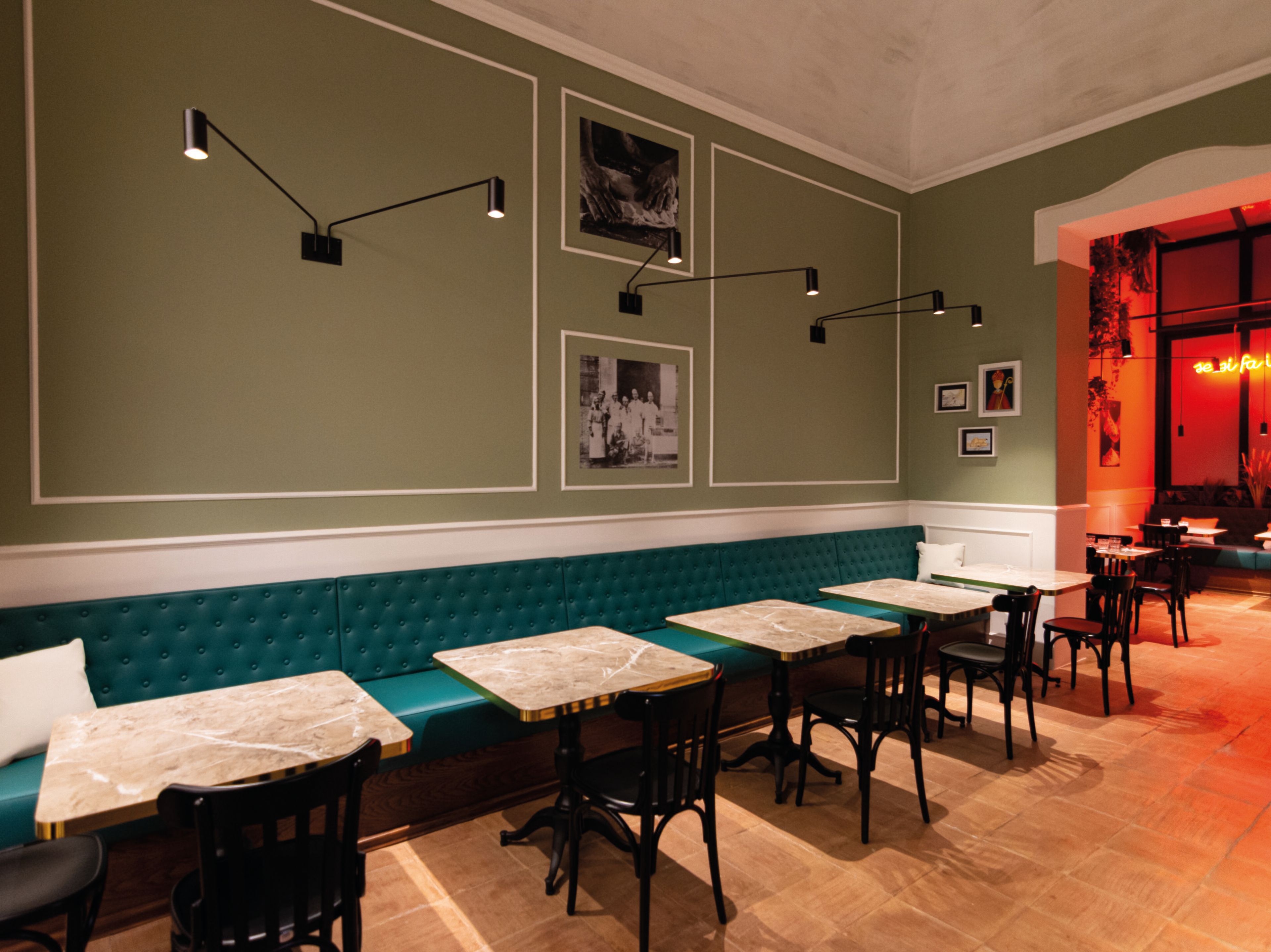 Регулируемая железная настенная лампа Renzo Serafini CANNA DA PESCA CON BICCHIERE ARCH-00094381 - Вид №2