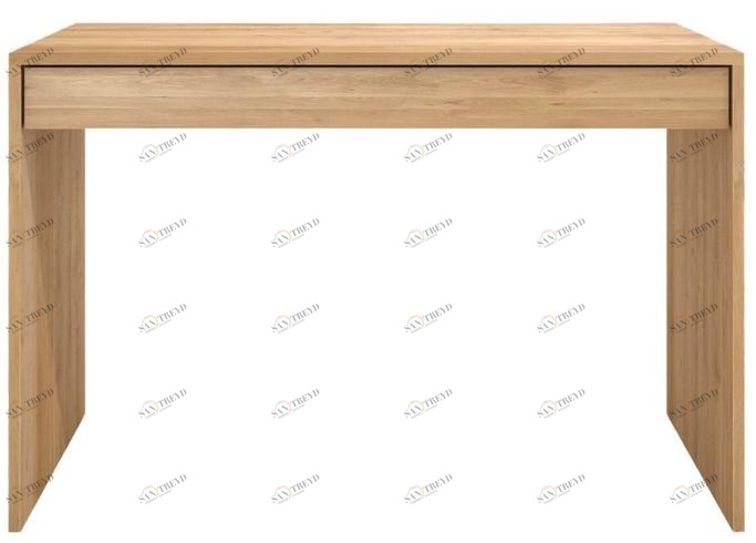 Ethnicraft Прямоугольный стол из дуба с ящиками Oak wave 51456