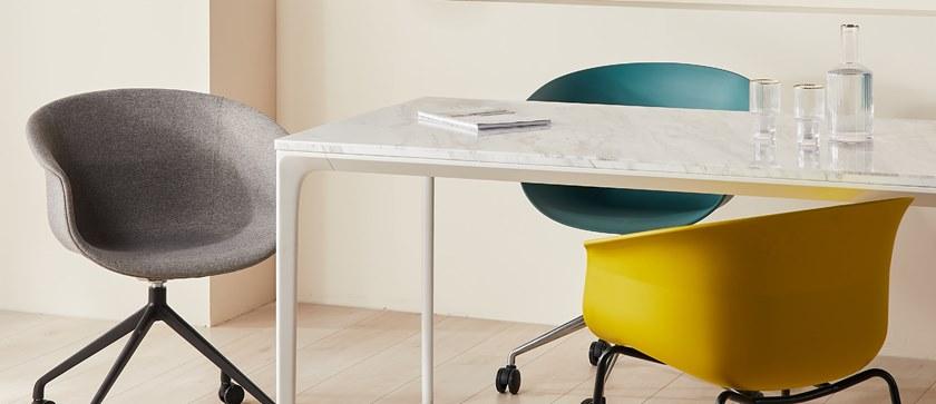 Grado Design Поворотное офисное кресло из полипропилена с 5 спицами и колесами Queen Que-ch-02 - Вид №5