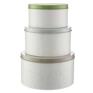 Емкости для торта и пирожных 3 штуки разноцветные In The Forest MASON CASH  00-3871149 Голубой;зеленый;розовый;разноцветный