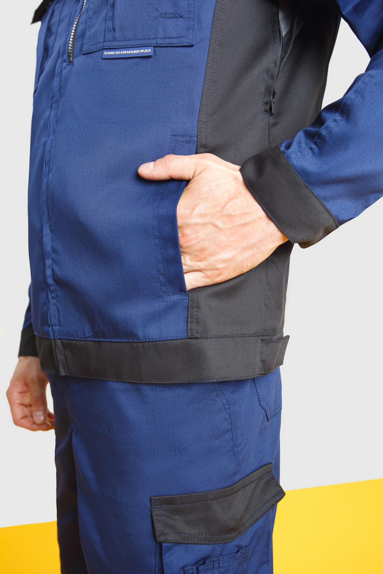 64618 Костюм  NEW 2 темно-синий с черным STATUS  Летняя спецодежда  размер 48-50/170-176  - Вид №15