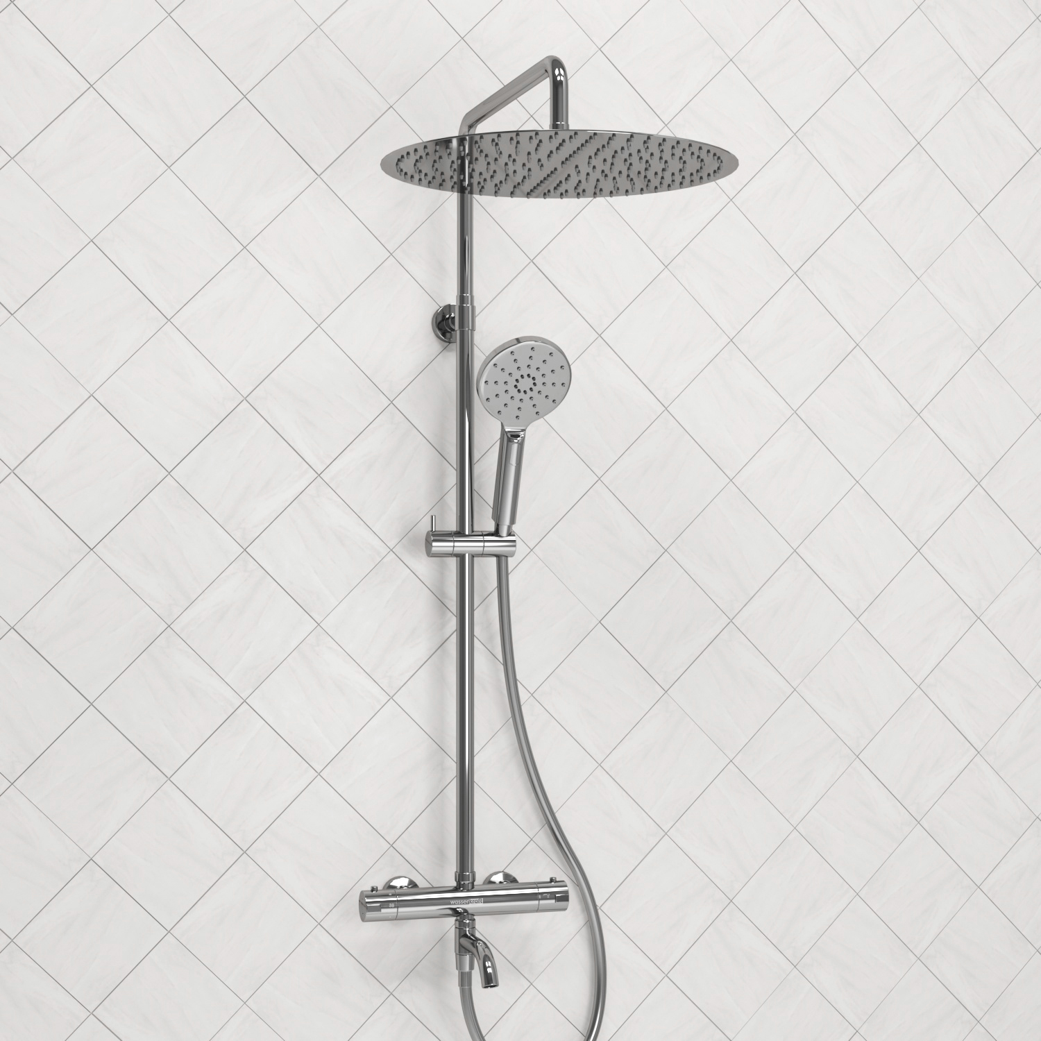 A188.117.127.087.CH Thermo Душевой комплект с термостатическим смесителем WasserKRAFT 