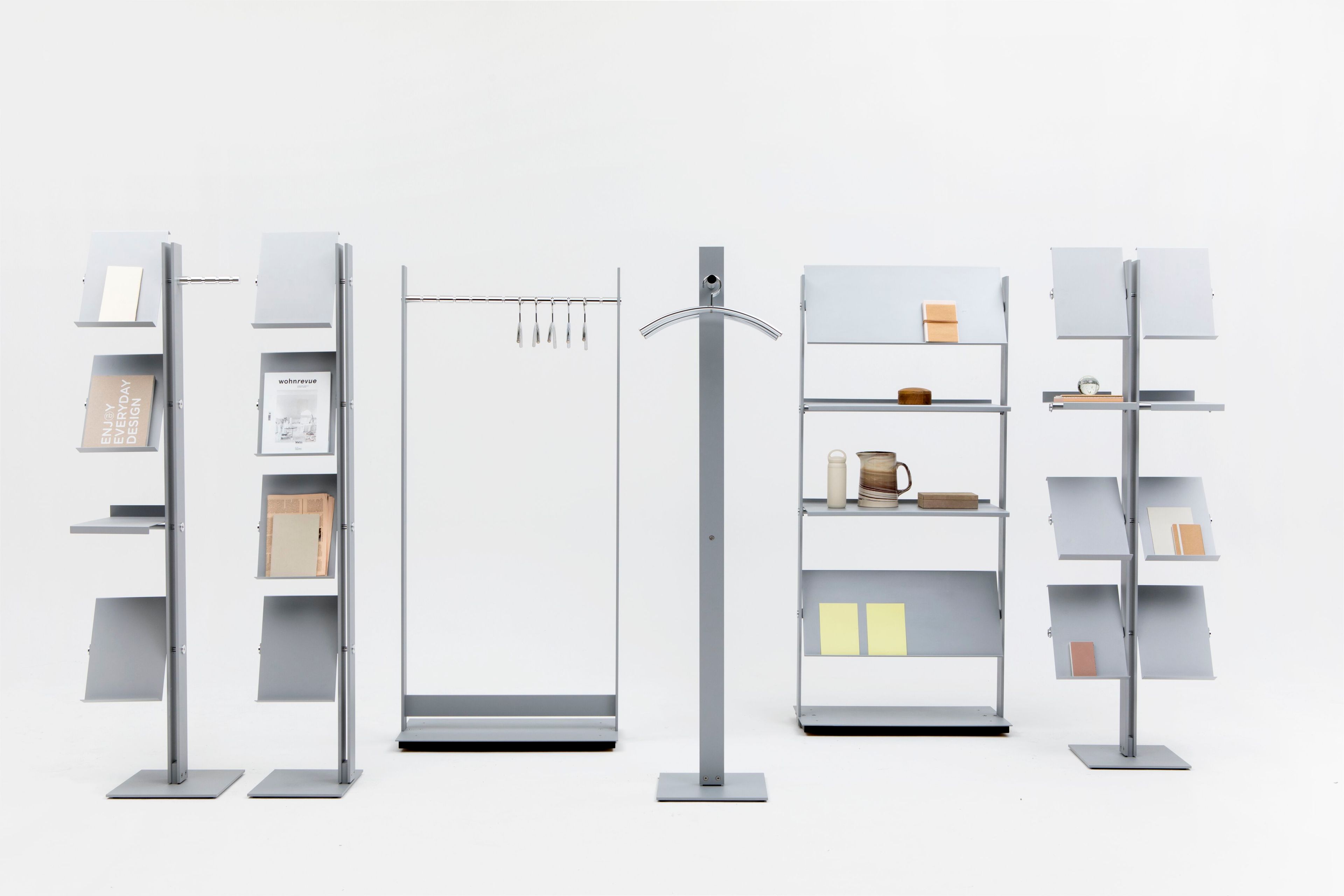 Стальная стойка для журналов с порошковым покрытием Cascando FLEXXIBLE LARGE ARCH-00108746 - Вид №4