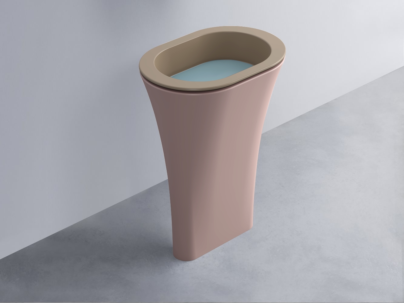 AMLA65-AN+AMPILO-PL+AMCOLO-CP Раковина Amedeo Ovale отдельностоящая cielo Enjoy + Amedeo Ceramica Cielo