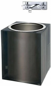 2608021 Подвесная раковина настенная овальная Vallvé Platinum gloss белая