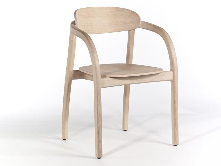 Wildspirit Стул деревянный с подлокотниками с открытой спинкой Arch sun-id-1510025 - Вид №4