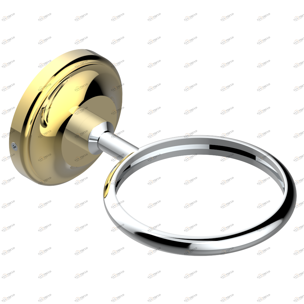 G75-537 Настенный держатель без стакана Thg-paris Charleston с рукоятками Хром/золото G75-537 CAT.A