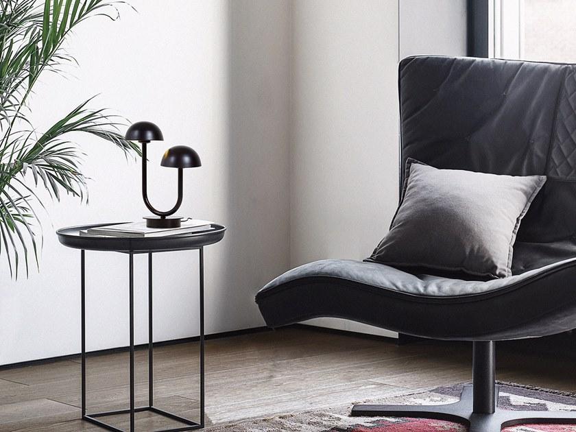 luxcambra Настольная светодиодная лампа из латуни Champignon S_black_3140 - Вид №6