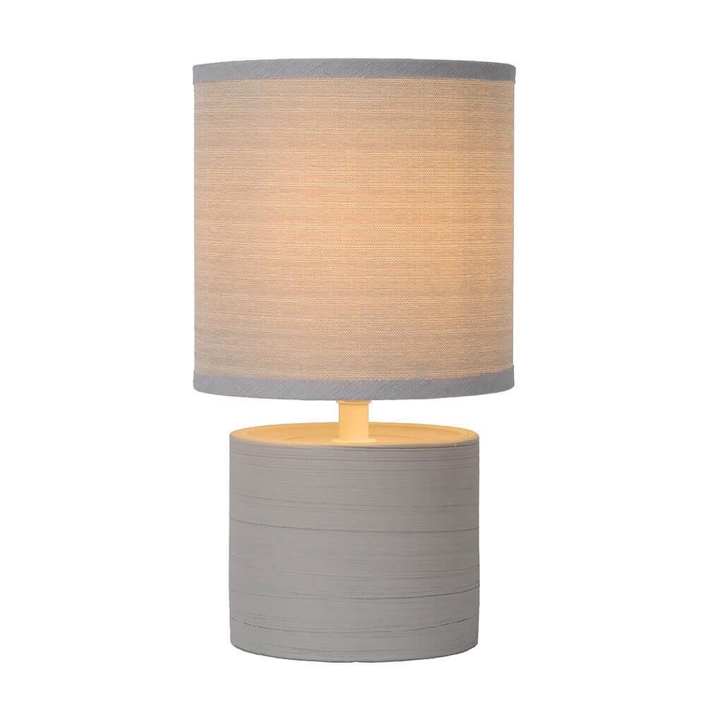 Лампа настольная серая Lucide Greasby 47502/81/36 LUCIDE GREASBY 00-3907120 Серый  - Вид №1