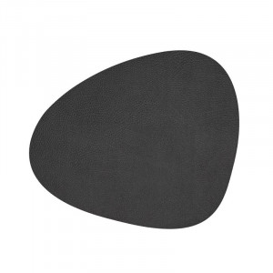 981292 HIPPO black-anthracite подстановочная салфетка фигурная 37x44 см, толщина 1,6 мм;LIND DNA
