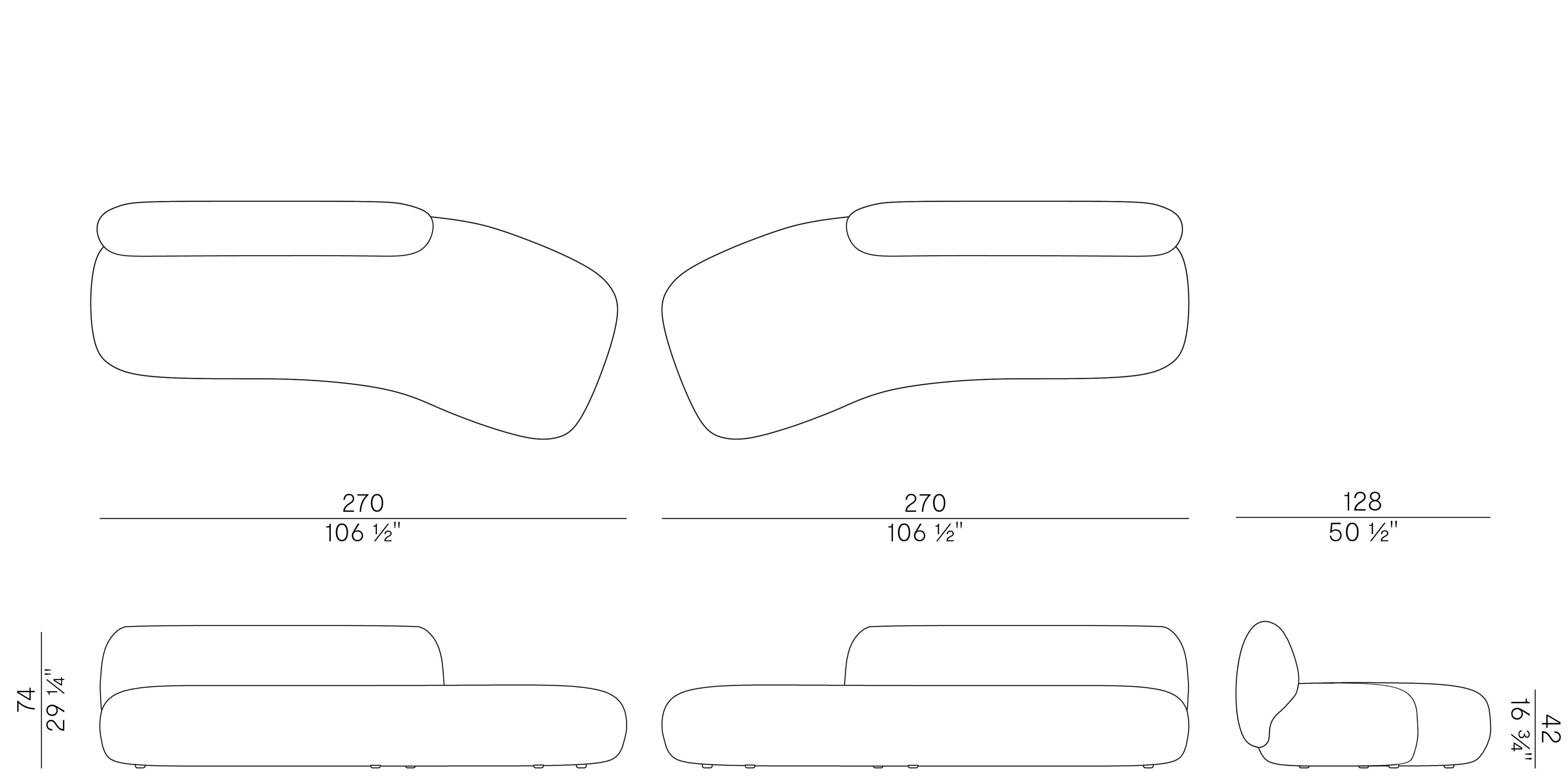 Модульный тканевый диван Potocco Jade ARCH-00032331 - Вид №20